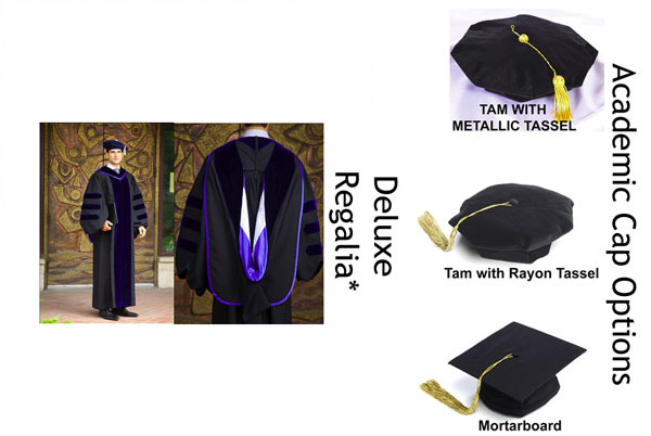 Doctoral Gown, Hood, Tam, Cap, & Tassel Doctoral